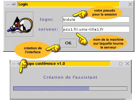 capture de l'interface