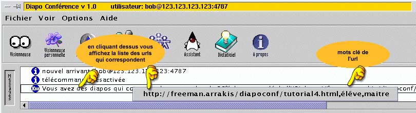 capture de l'interface