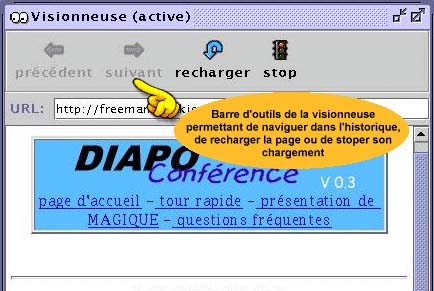 capture de l'interface