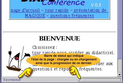 capture de l'interface