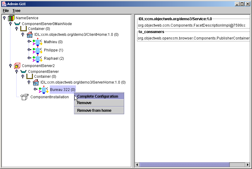 OpenCCM Browser example