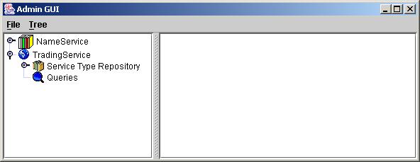 Trading Service user view in OpenCCM console